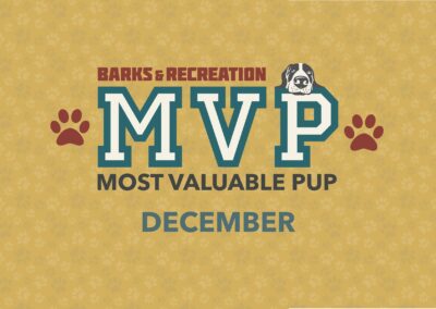 Barks & Recreation Most Valuable Pup (MVP) | December 2023